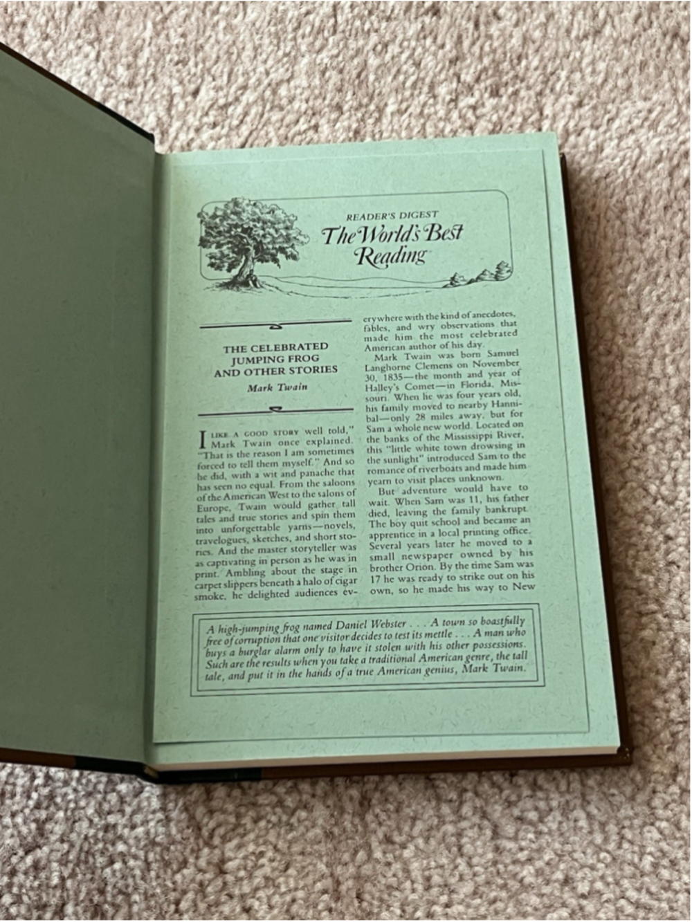 The World's Best Reading Mark Twain Celebrated Jumping Frog & Other Stories HC - Picture 6 of 8